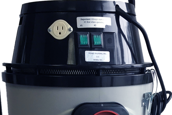 1103-2 2 Motor ROVAC® 20 gal. Removable Drum trolley